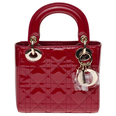 red mini lady dior.